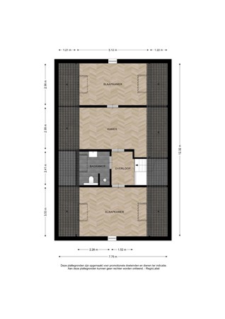 Floorplan - Philip Van Praagstraat 5, 7425 RK Deventer